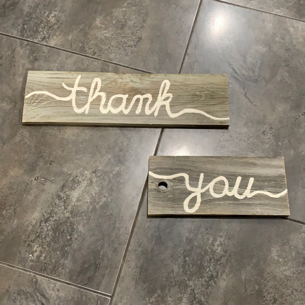 Thank you sign great for wedding